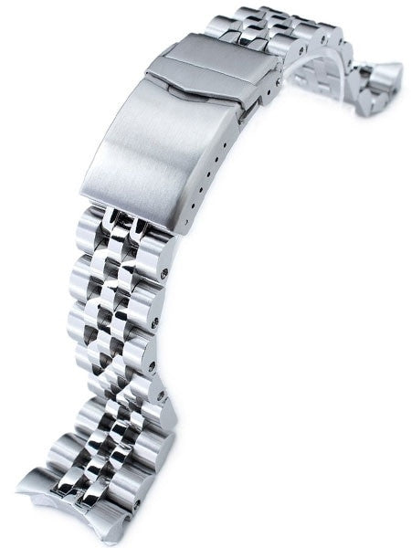 Strapcode 22mm ANGUS-J "Louis" 316L Stainless Steel Watch Bracelet for Seiko SKX007, V-Clasp #SS221820B059 Questions & Answers