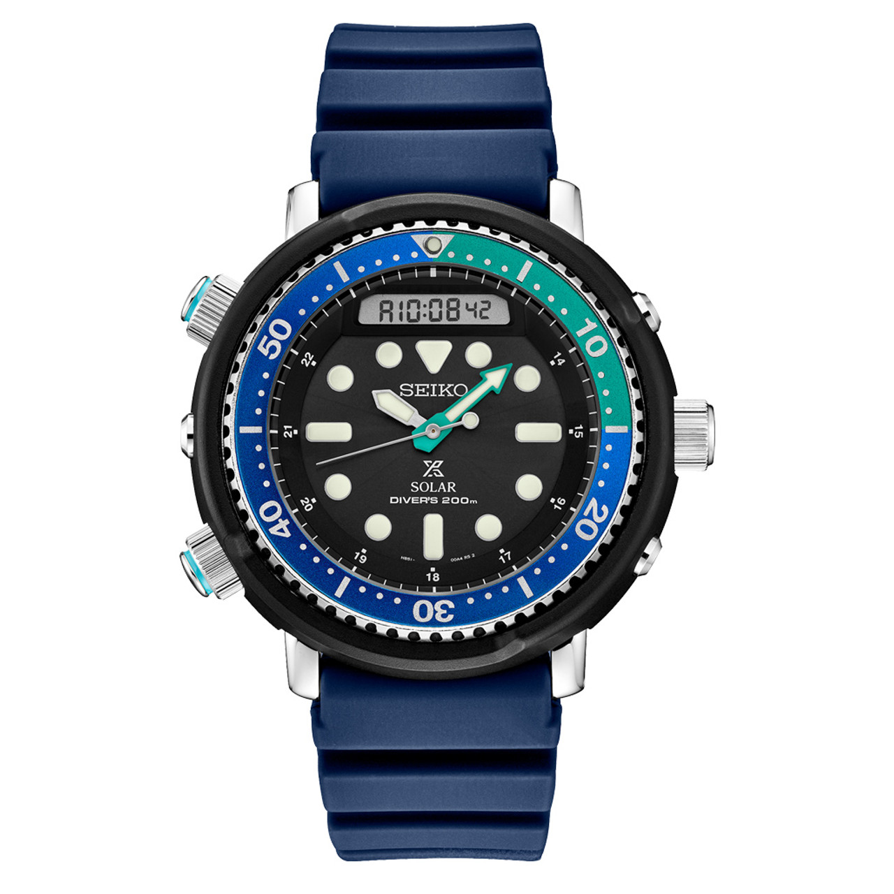 Seiko Prospex Tropical Lagoon Solar Analog-Digital Dive Watch #SNJ039 Questions & Answers