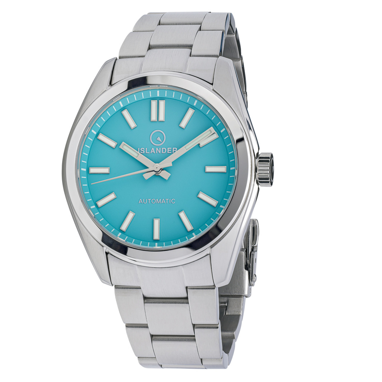 Islander Brookville Hi-Beat Automatic Dress Watch with Robin's Egg Blue Dial, AR Sapphire Crystal #ISL-85 Questions & Answers