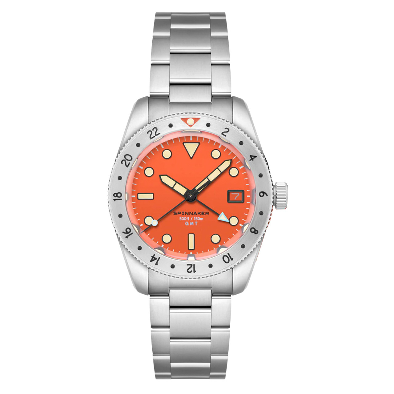 Spinnaker Croft 3912 GMT Automatic Dive Watch with Retro Orange Dial #SP-5130-44 Questions & Answers