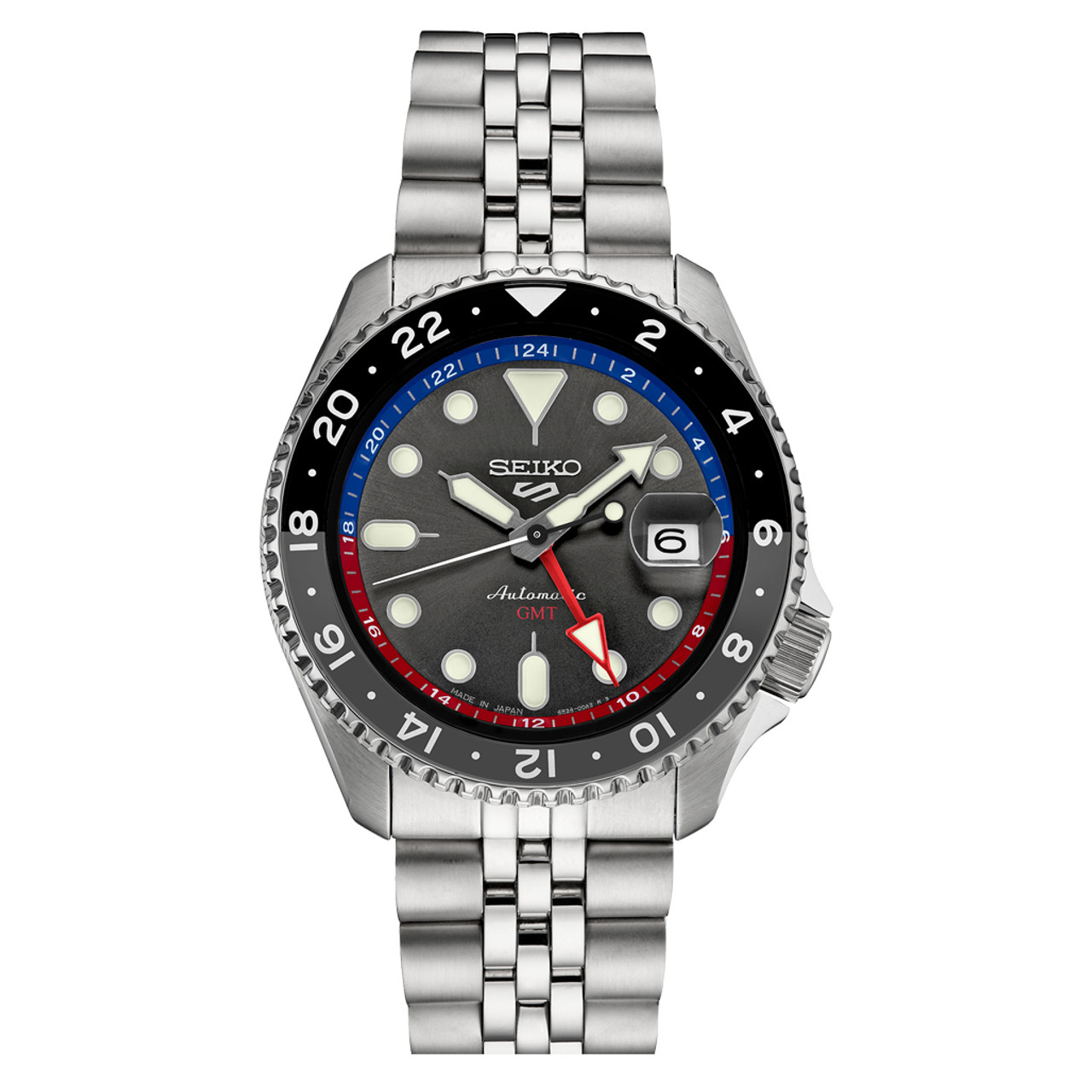 Seiko 5 Sports Automatic GMT Watch with Grey Dial #SSK019 Questions & Answers