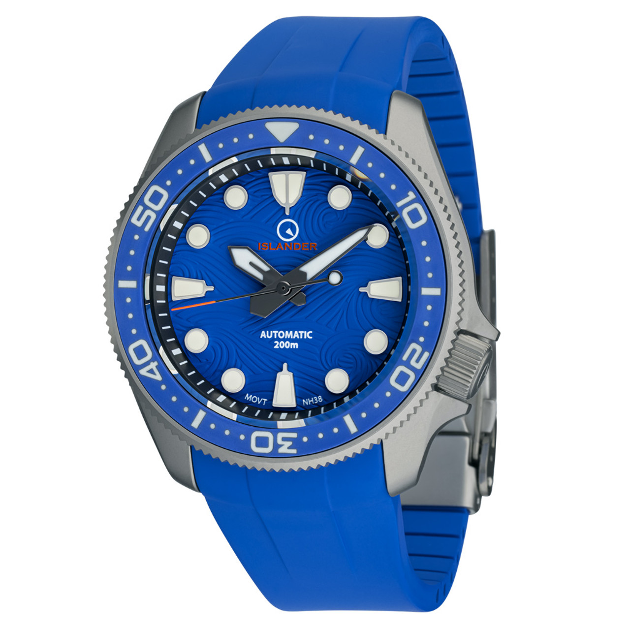 Islander Sands Point Titanium Diver with Blue Wave Dial #ISL-159 Questions & Answers