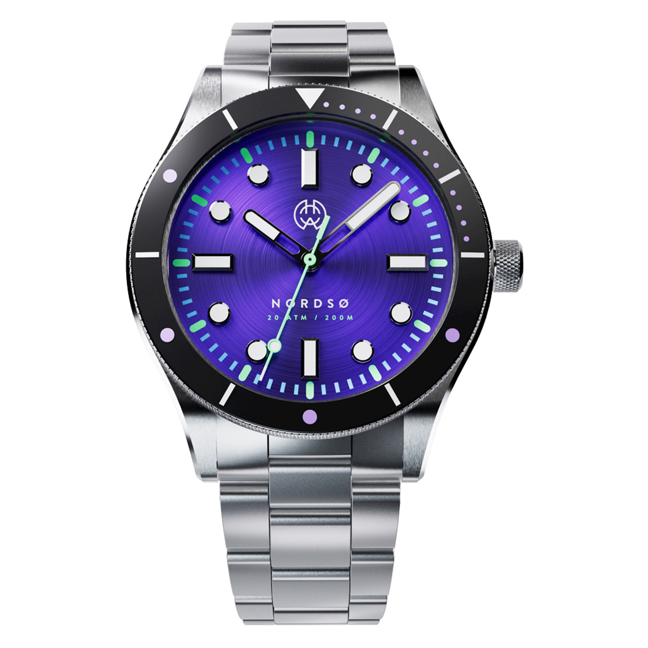 Henry Archer Nordso Automatic Dive Watch with Cosmic Purple Dial #HAC-NOR-COS-3LI Questions & Answers