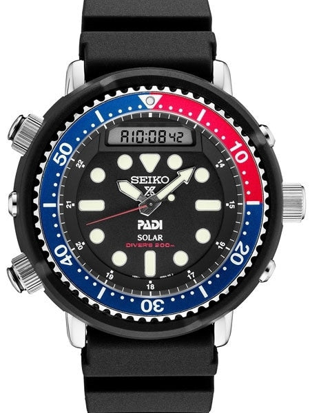Seiko "Arnie" Prospex PADI Dive Watch with Solar Movement and 47.5mm Case #SNJ027 Questions & Answers