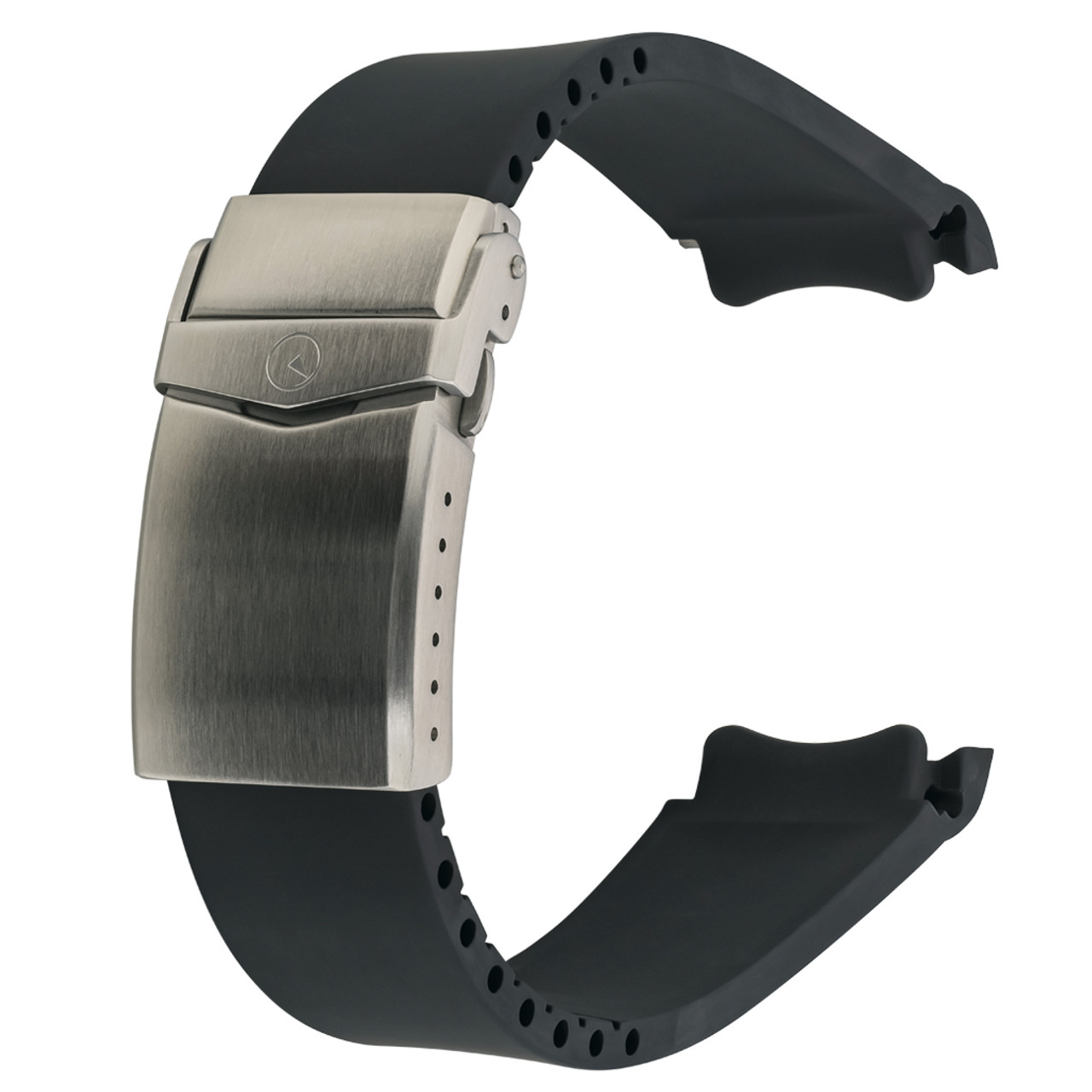 Is the rubber strap flat or have raised centre ridge?