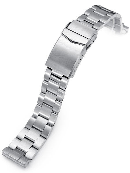 Strapcode 20mm Super-O 3D "Boyer" Stainless Steel Watch Bracelet Seiko SBDC053 V-Clasp, Brushed #SS201820B085 Questions & Answers