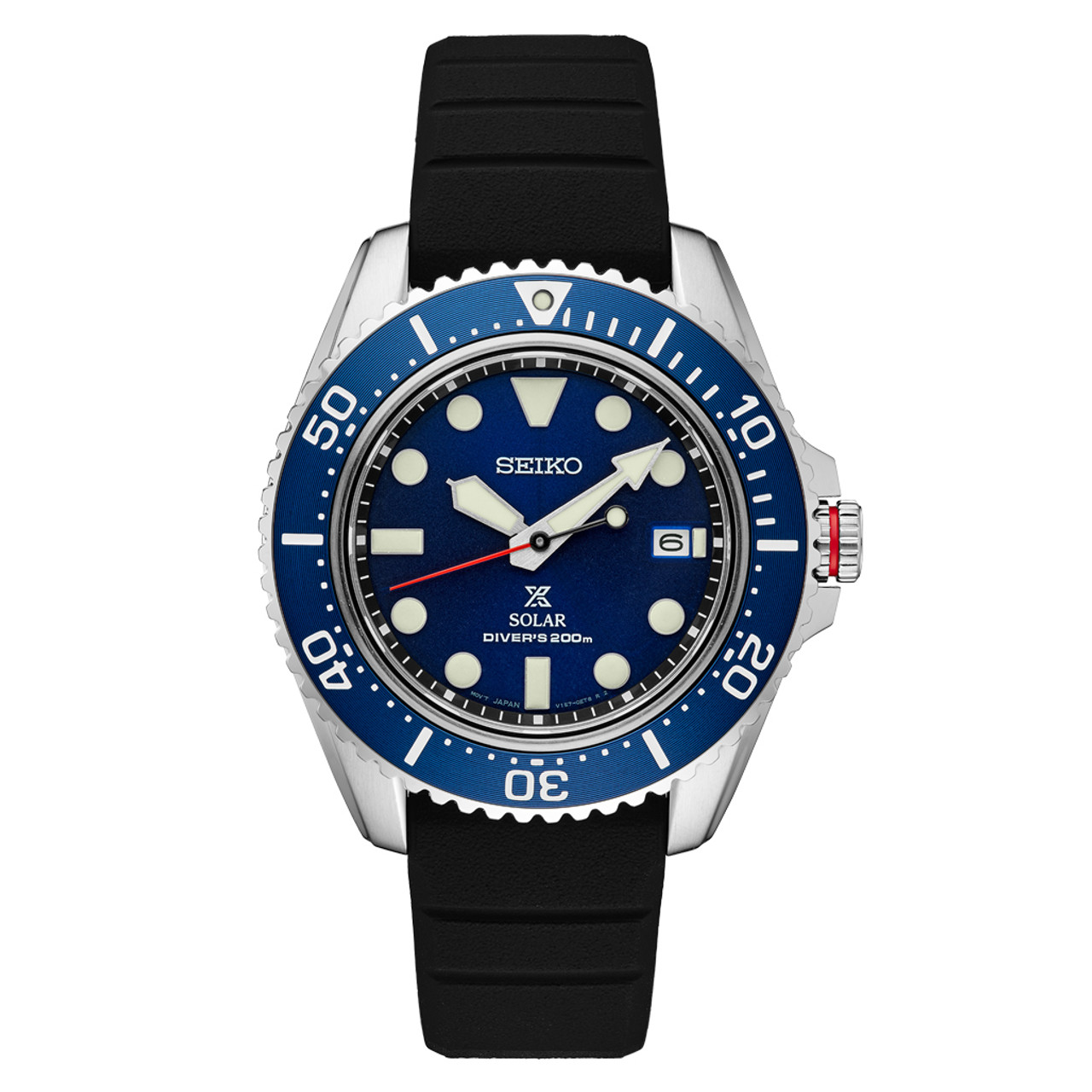 Seiko Prospex Solar Dive Watch with Sapphire Crystal and Blue Dial #SNE593 Questions & Answers