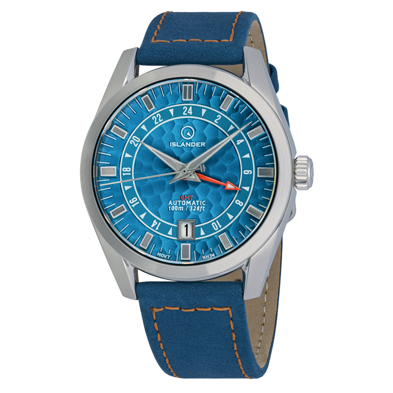 Islander Melville GMT with Blue Hammer Dial #ISL-222 Questions & Answers