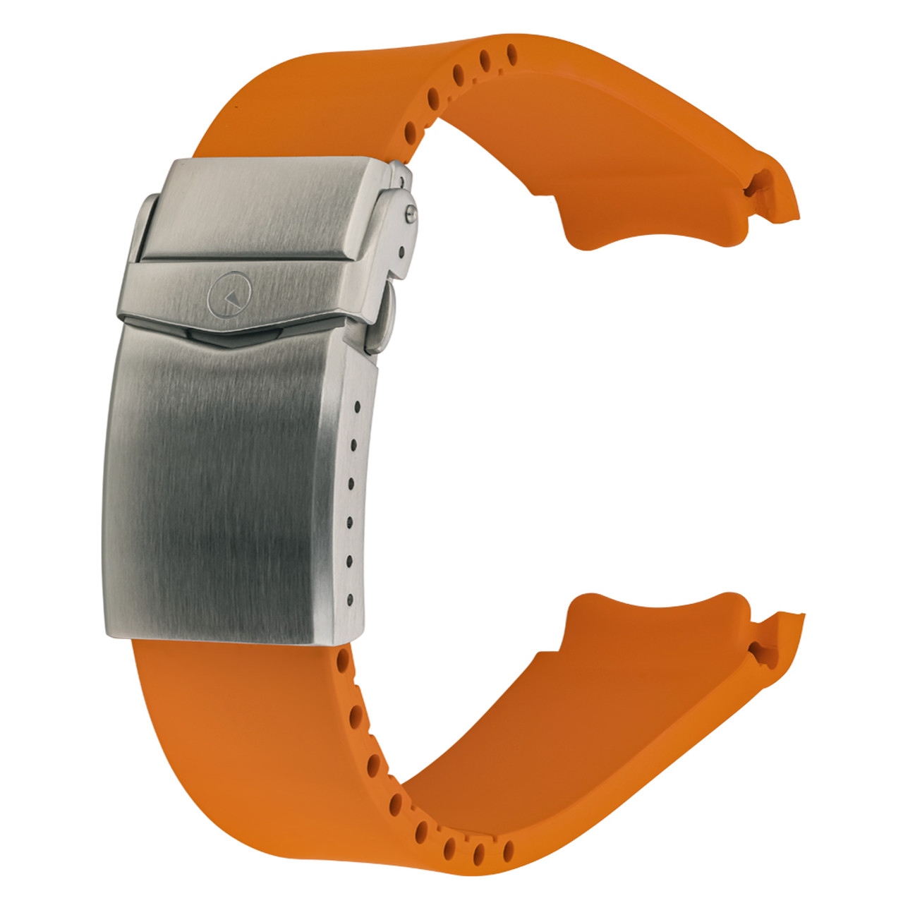 Islander 22mm Orange FKM Rubber Strap with Curved Ends for SKX007 Cases #BRAC-79 Questions & Answers