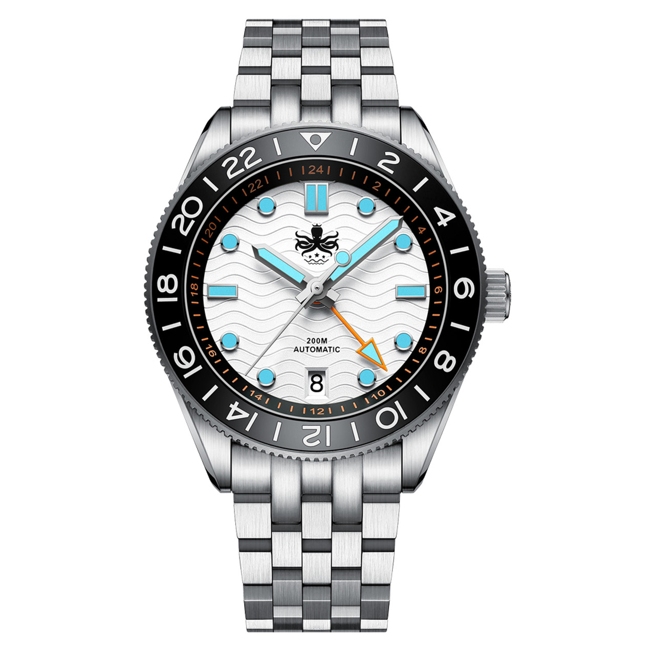 Does the Phoibos Wave Master GMT function as a true or office GMT?