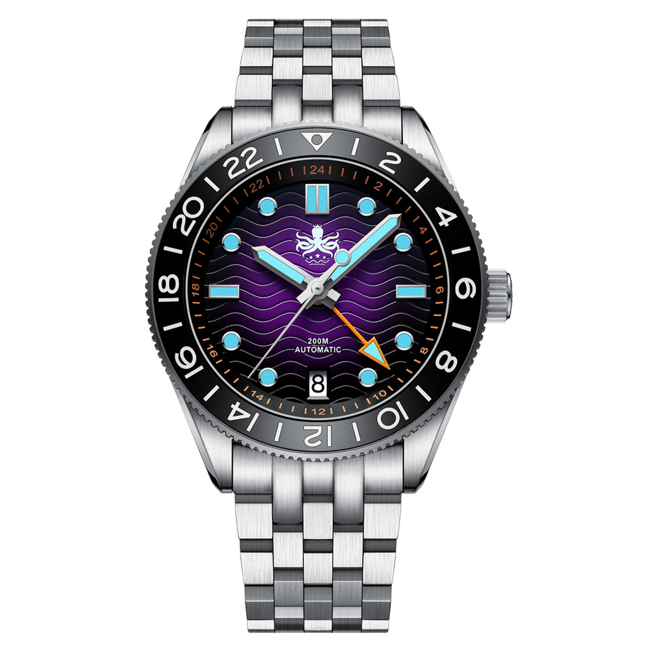 Does the Phoibos Wave Master GMT function as a true or office GMT?