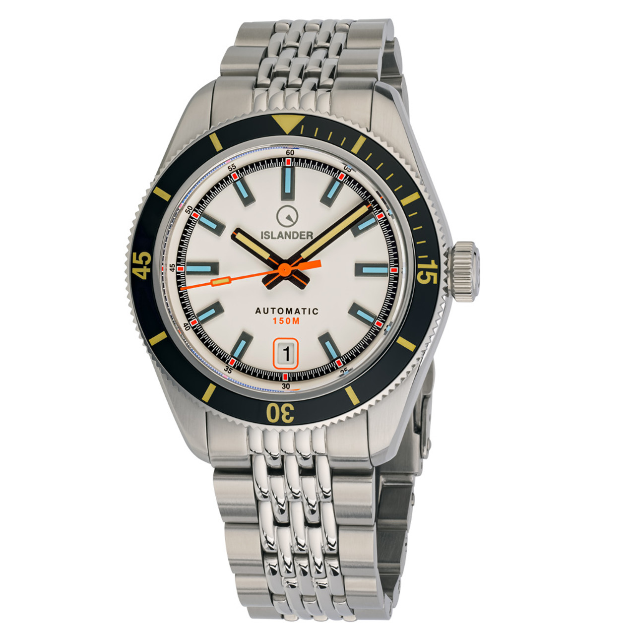 Islander Port Jefferson Skin Diver Automatic Watch with White Dial #ISL-176 Questions & Answers