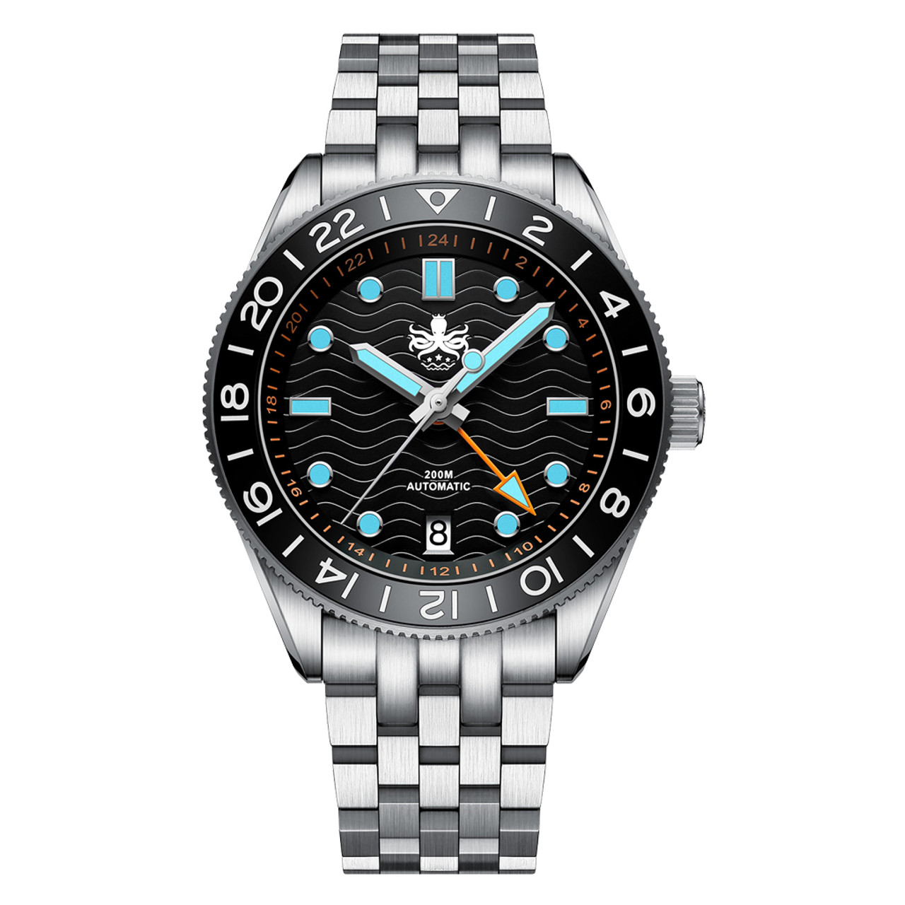 Does the Phoibos Wave Master GMT function as a true or office GMT?