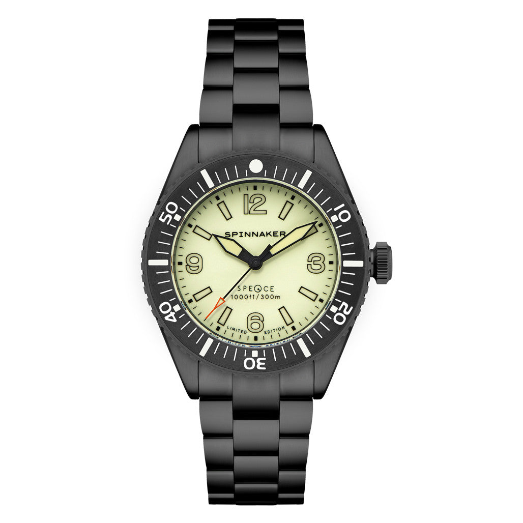 Spinnaker x Islander Spence Limited Edition PVD Dive Watch "Dark of Light" SP-5126-LIW33 Questions & Answers