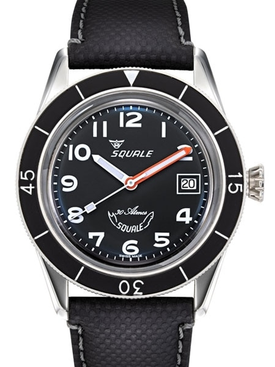 Squale 300 Meter Swiss Made Automatic Dive Watch with Black Dial #SUB-39MON Questions & Answers