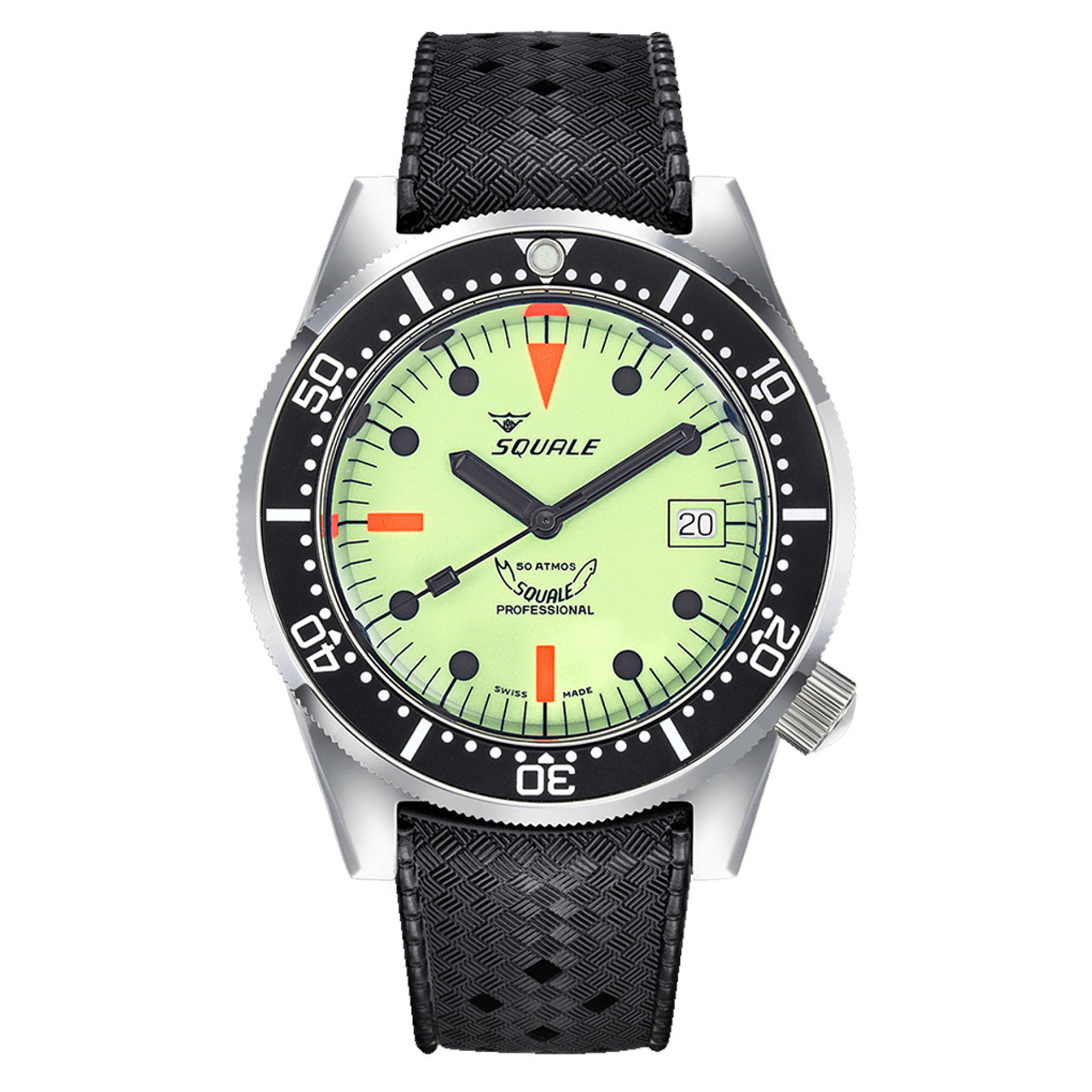 Squale 500 Meter Swiss Made Automatic Dive Watch with Luminous Dial #1521-026-LUME Questions & Answers
