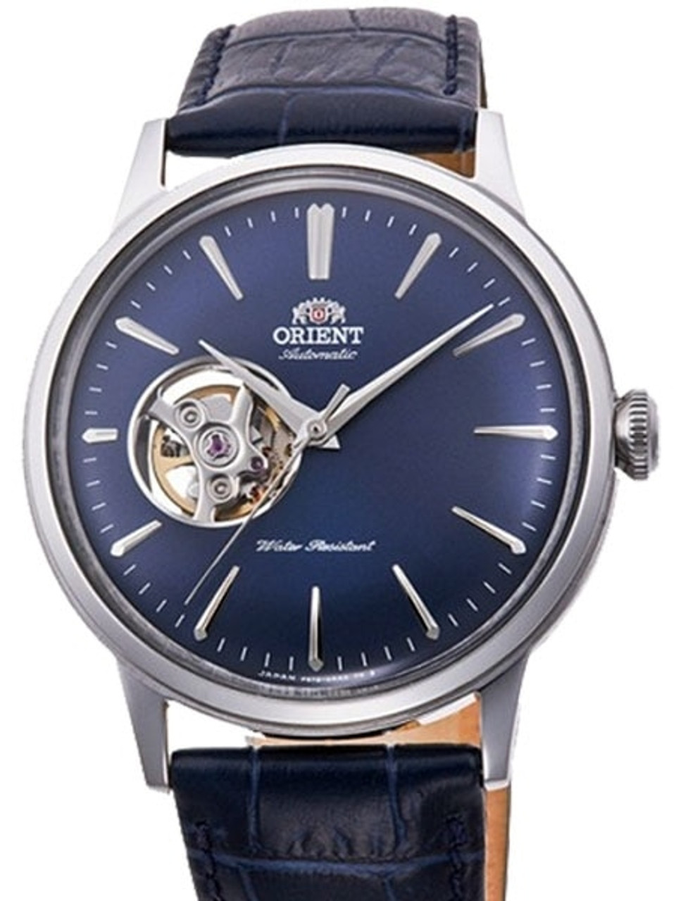Orient Open-Heart Automatic Dress Watch with Blue Dial #RA-AG0005L10A Questions & Answers
