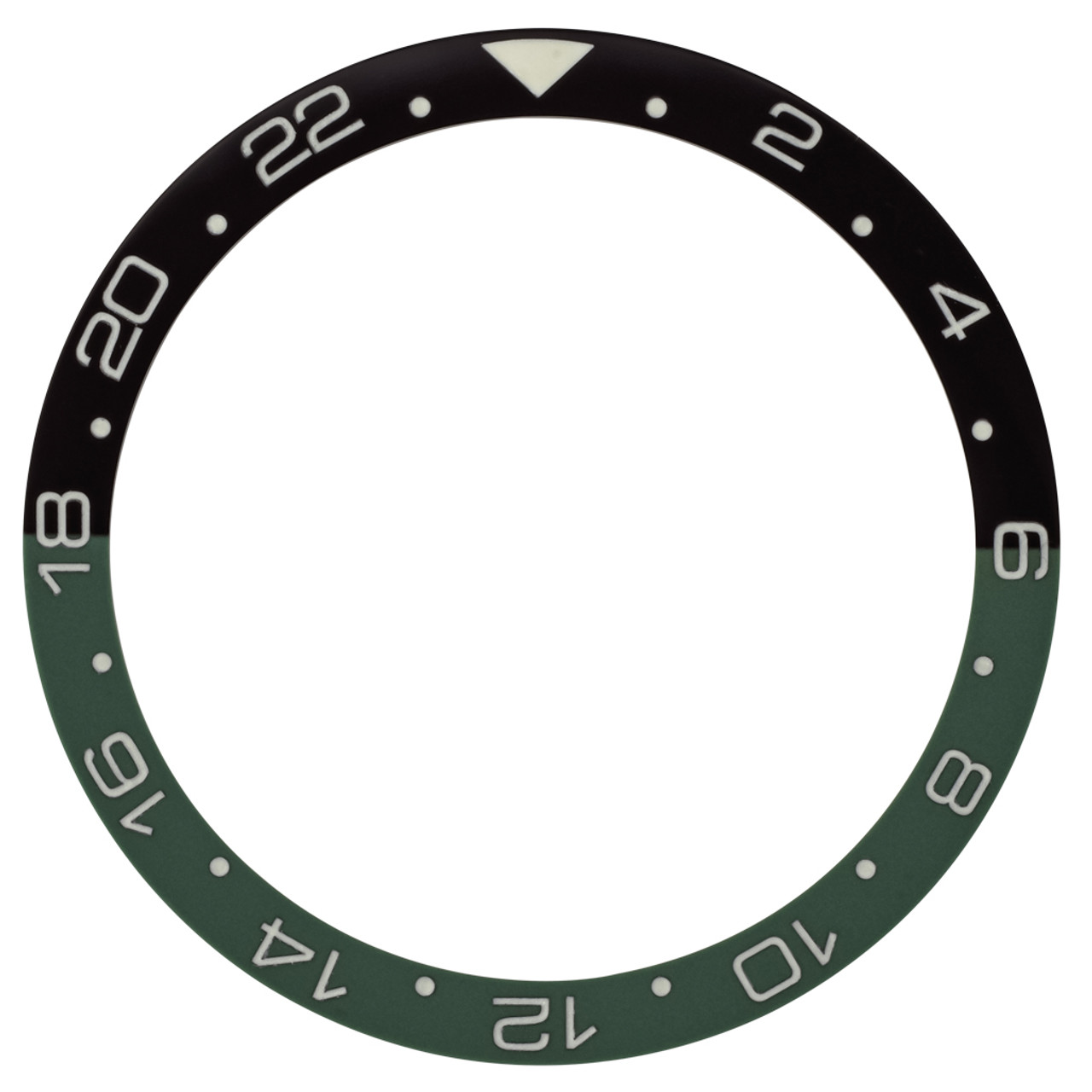 Black and Green (Sprite) 24 hour GMT Ceramic Luminous Bezel Insert for SKX007 #C46 Questions & Answers