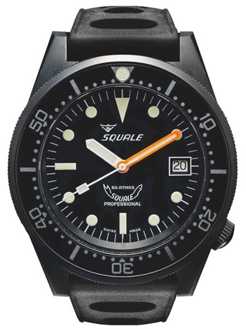 Squale 500 meter Professional Swiss Automatic Dive watch with Sapphire Crystal #1521-026PVD Questions & Answers
