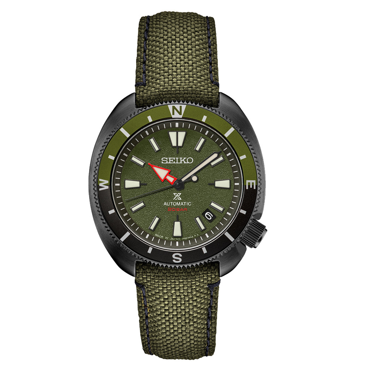 Seiko Prospex Land US Special Edition Tortoise Watch with Black Case and Green Dial #SRPJ31 Questions & Answers