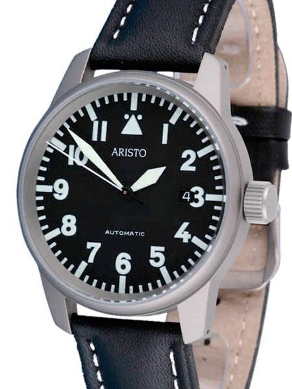 Aristo 5H68TI Titanium Case Swiss Automatic Movement Aviator Watch