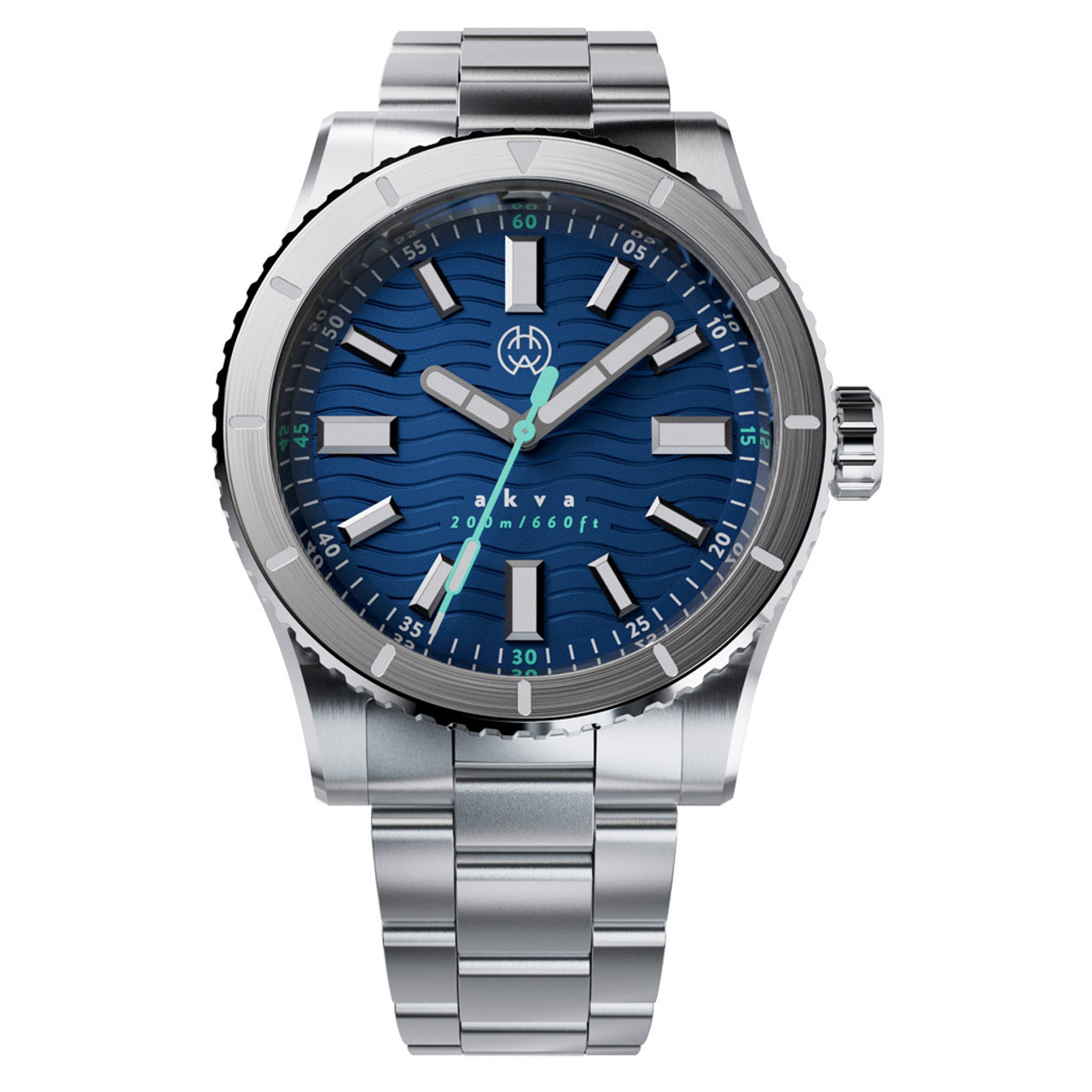 Henry Archer Akva Automatic Dive Watch with Ocean Cyan Dial #HAC-AKV-OCN-3LI Questions & Answers