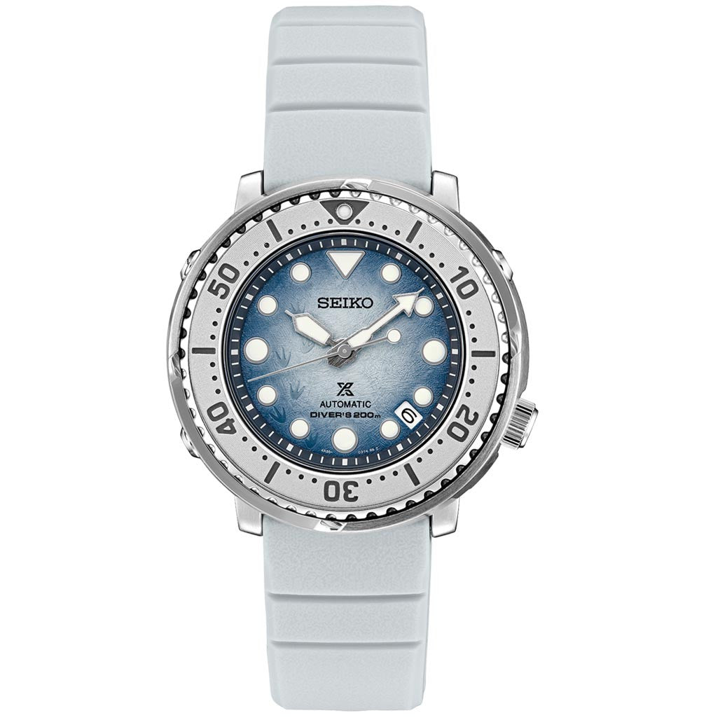 Seiko Prospex Save The Ocean, Special Edition Baby Tuna "Antarctica" Dive Watch #SRPG59 Questions & Answers