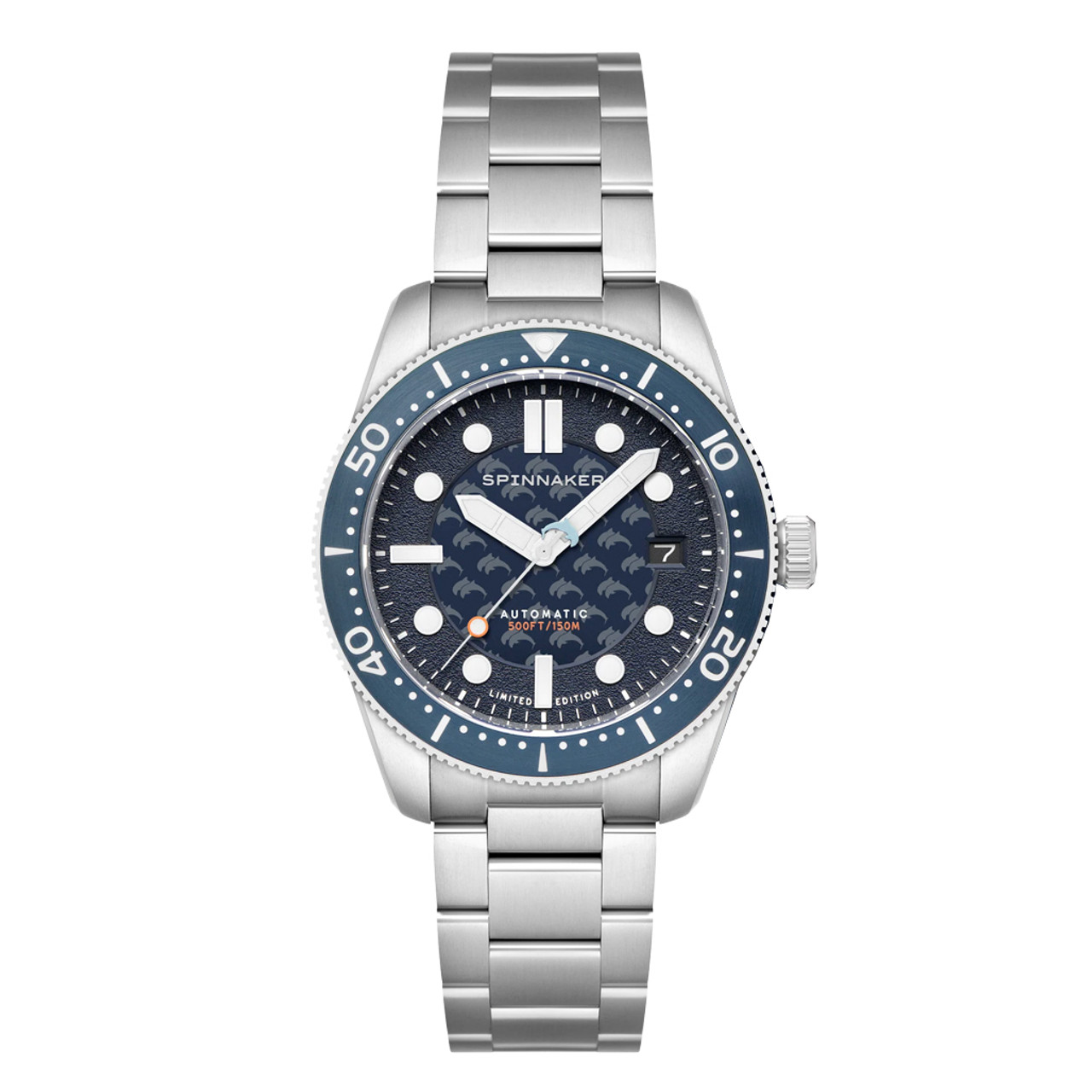 Spinnaker 40mm Croft Dolphin Project LE Dive Watch with Ocean Blue Dial #SP-5129-11 Questions & Answers