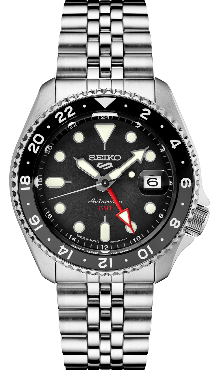 Seiko 5 Sports Automatic GMT Watch with Black Dial #SSK001 Questions & Answers