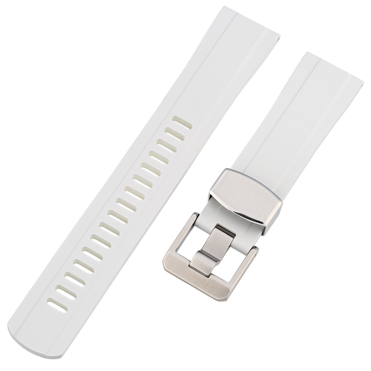 Islander 20mm Pure White FKM Rubber Strap with Straight Ends #BRAC-51 Questions & Answers