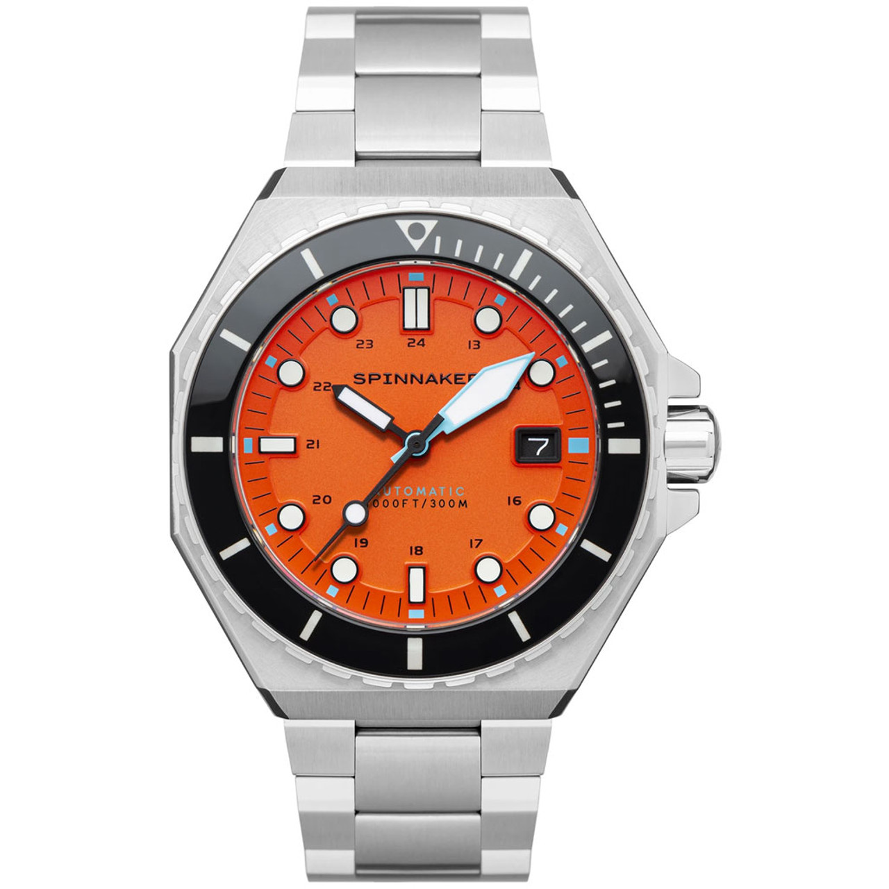 Spinnaker Dumas Automatic 300 Meter Dive Watch with Stainless Steel Bracelet #SP-5081-BB Questions & Answers