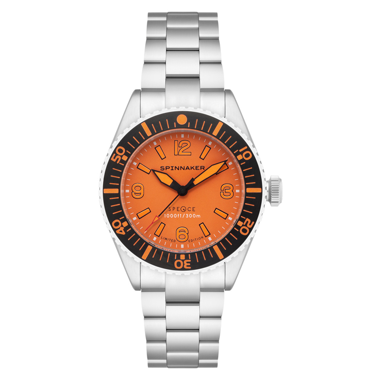 Spinnaker x Islander Spence Limited Edition Dive Watch with Tangerine Dial #SP-5126-LIW22 Questions & Answers