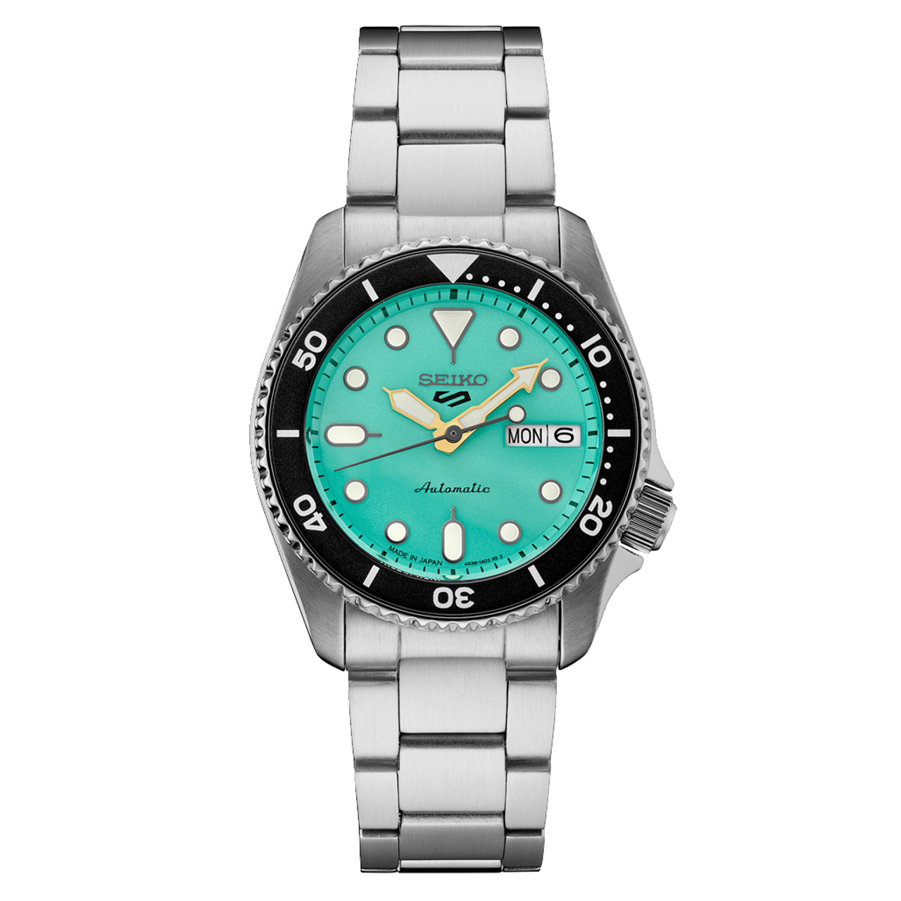 Seiko 5 Sports 38mm Automatic Watch with Vibrant Green Dial #SRPK33 Questions & Answers