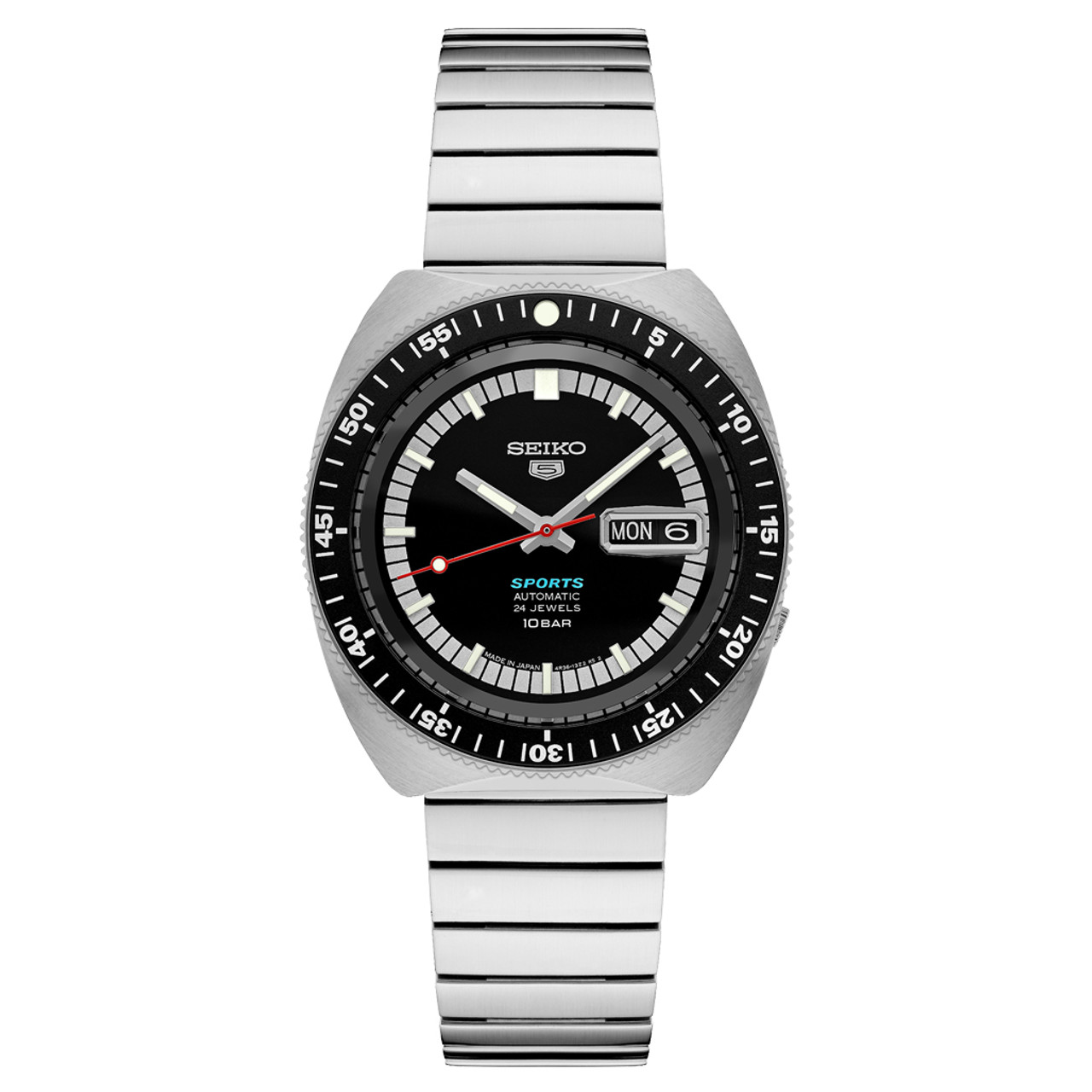 Seiko 5 Sports 55th Anniversary Limited Edition Watch with Black Dial #SRPK17 Questions & Answers