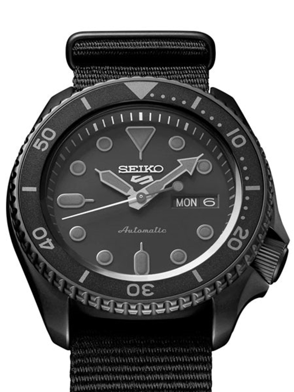 Seiko 5 Sports 24-Jewel Automatic Watch with Black Dial and Black PVD Case #SRPD79 Questions & Answers