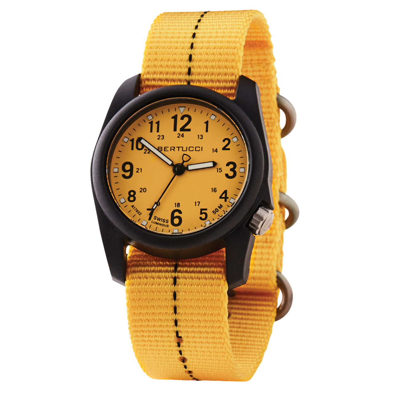 Bertucci DX3 Plus Field Watch with Pro-Yellow Dial #11120 Questions & Answers