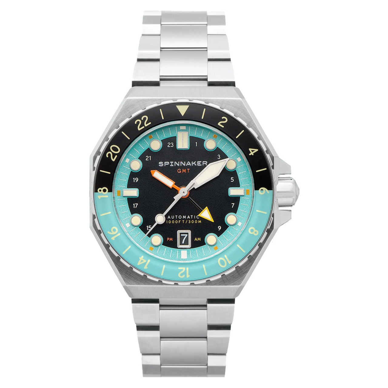 Spinnaker Dumas GMT Dark Turquoise Automatic Dive Watch #SP-5119-33 Questions & Answers