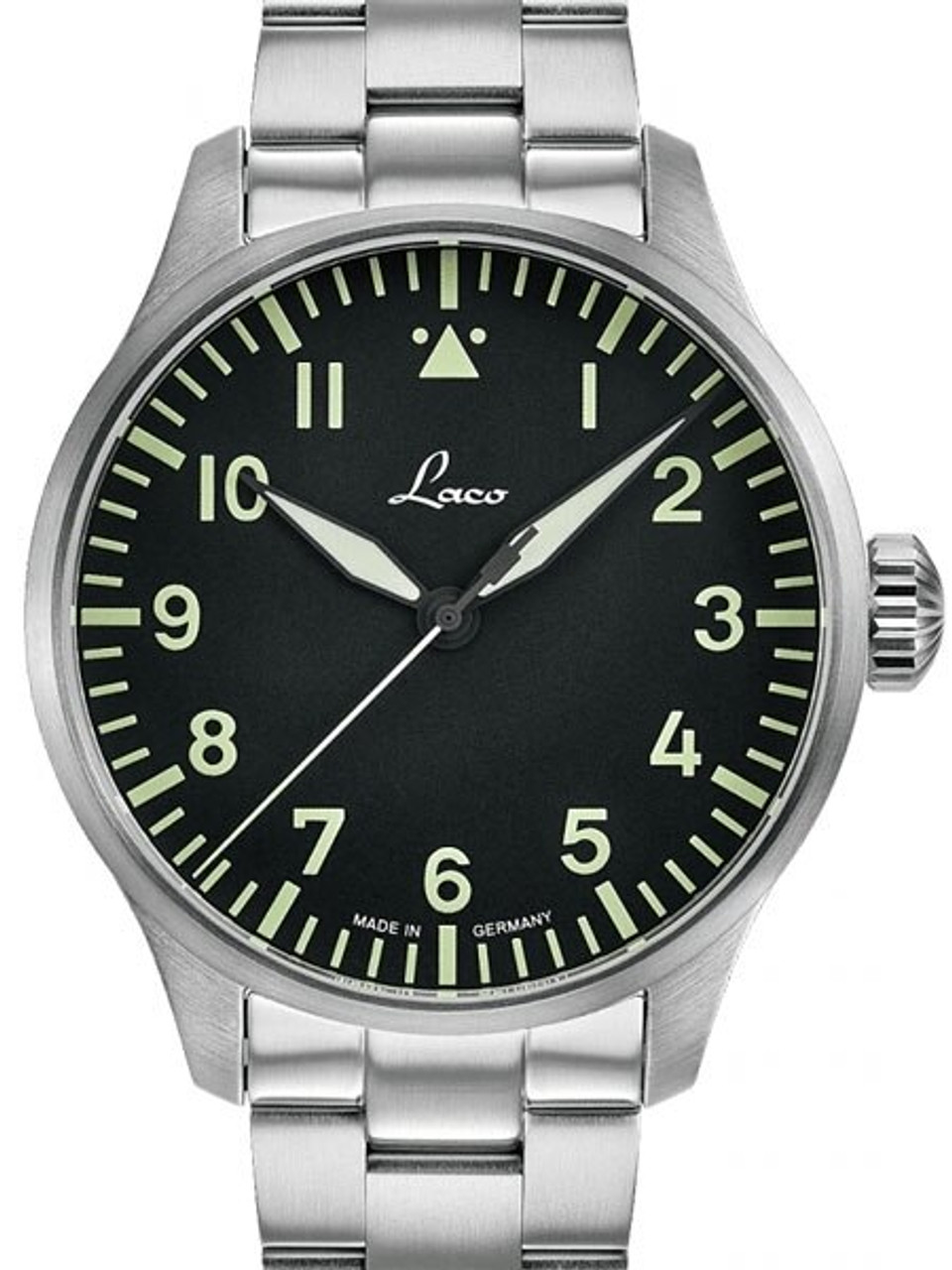 Laco 42mm ROM Type A Dial Automatic Pilot Watch, Sapphire Crystal #861895 Questions & Answers