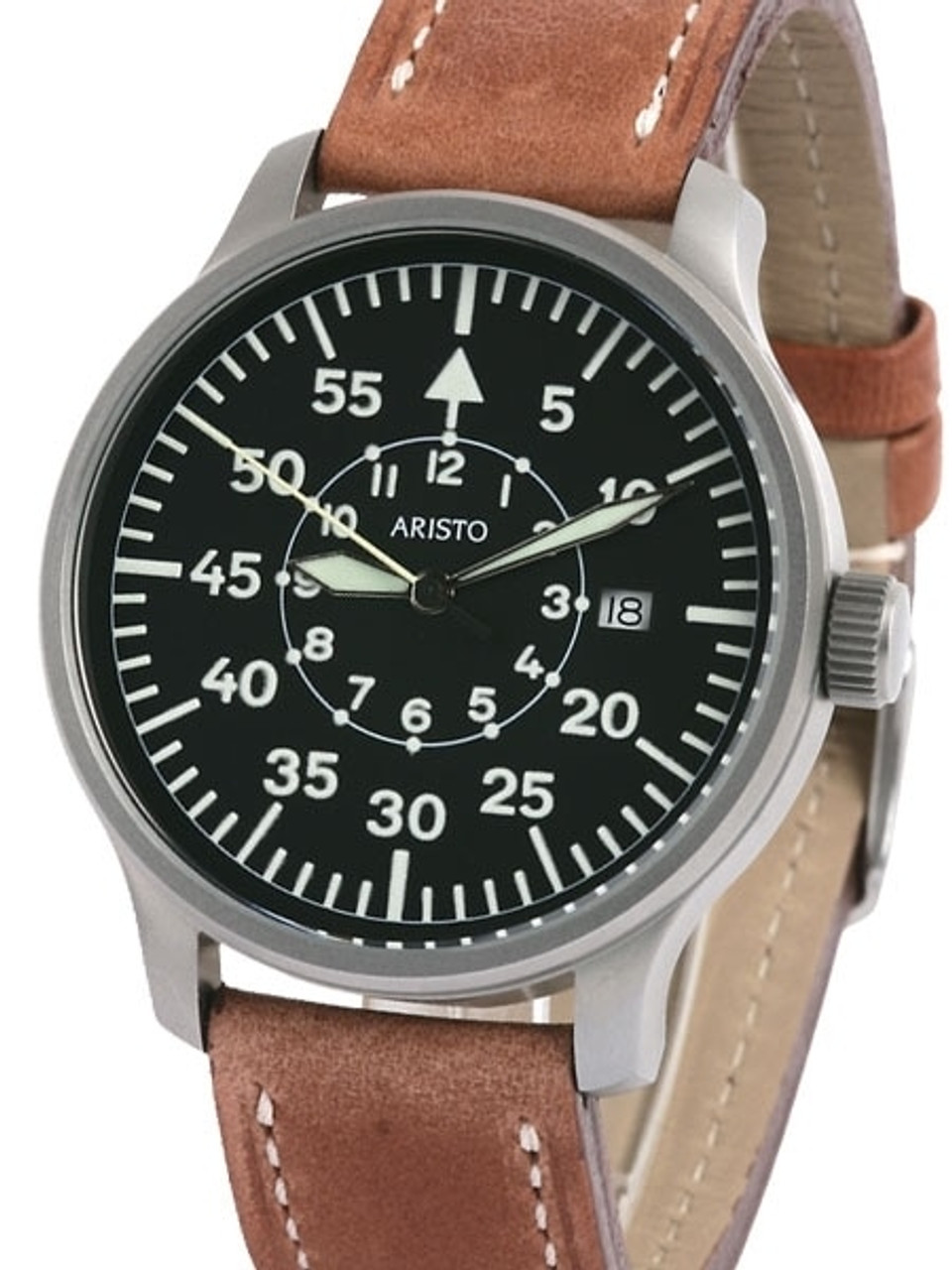 Aristo 3H80 42mm Quartz Pilot's Watch with Sandblasted Case Questions & Answers