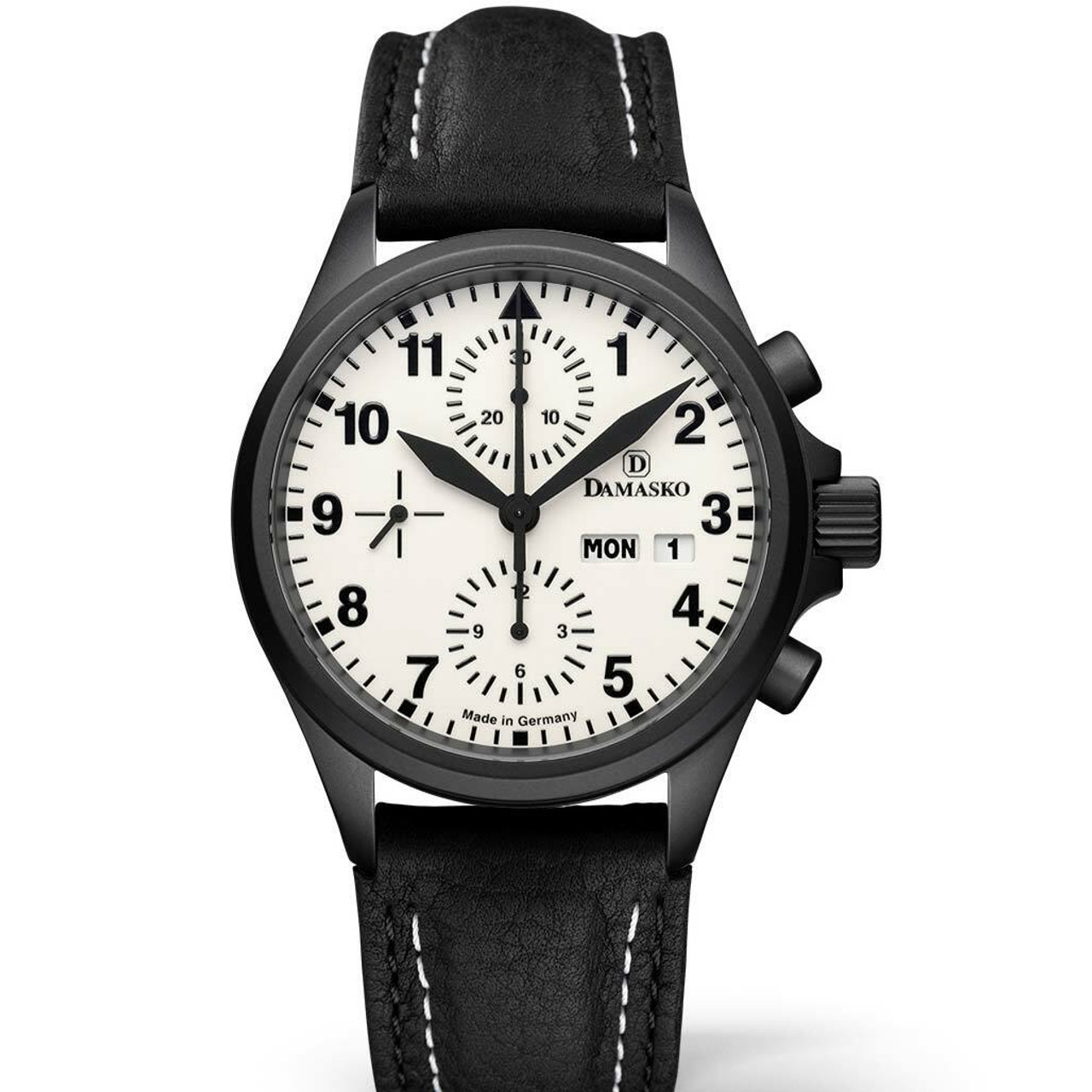 Damasko Swiss Valjoux 7750 Chronograph with a 60-Minute Stopwatch and 12-Hour Totalizer #DC57BK Questions & Answers