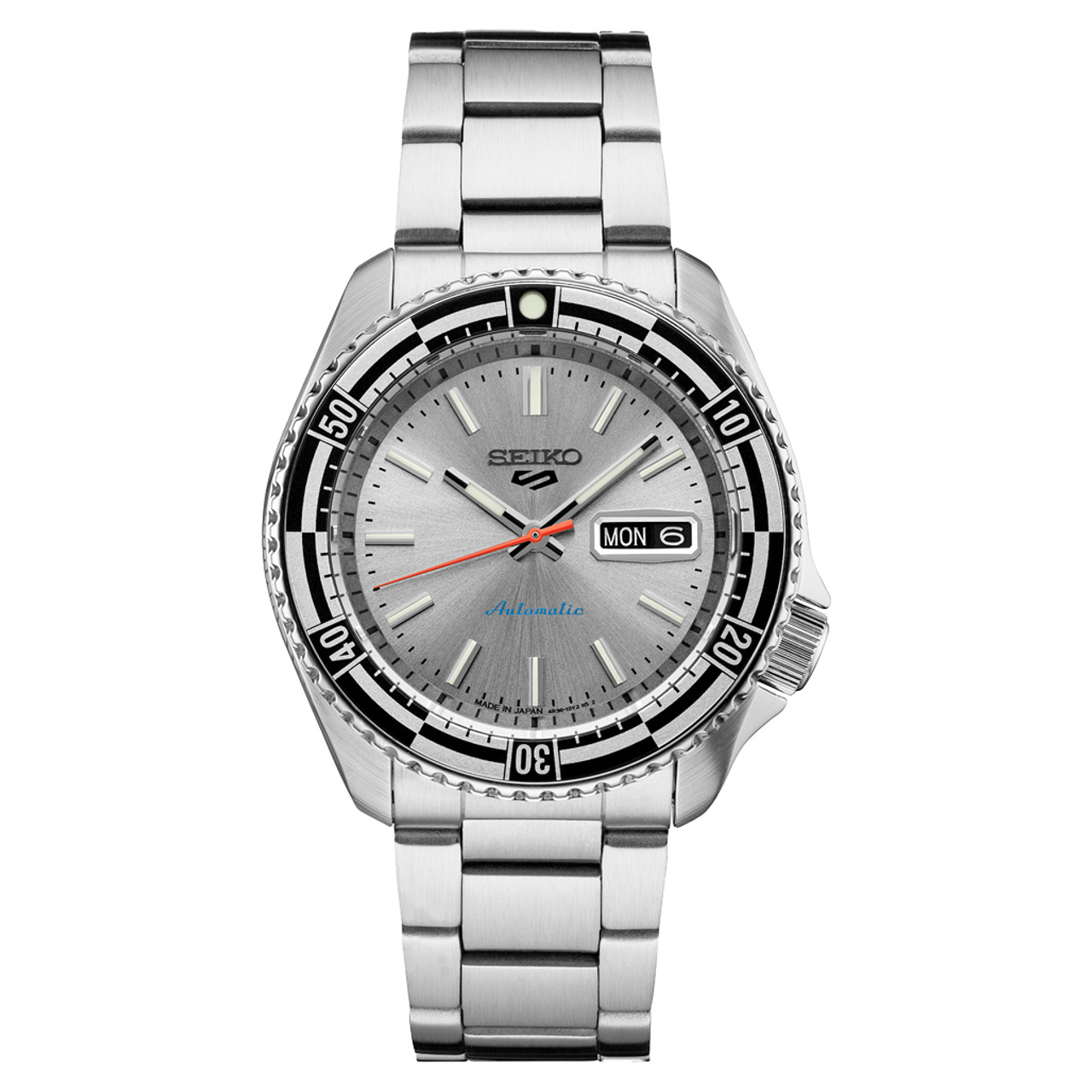 Seiko 5 Sports Special Edition Automatic Watch with Silver Dial #SRPK09 Questions & Answers