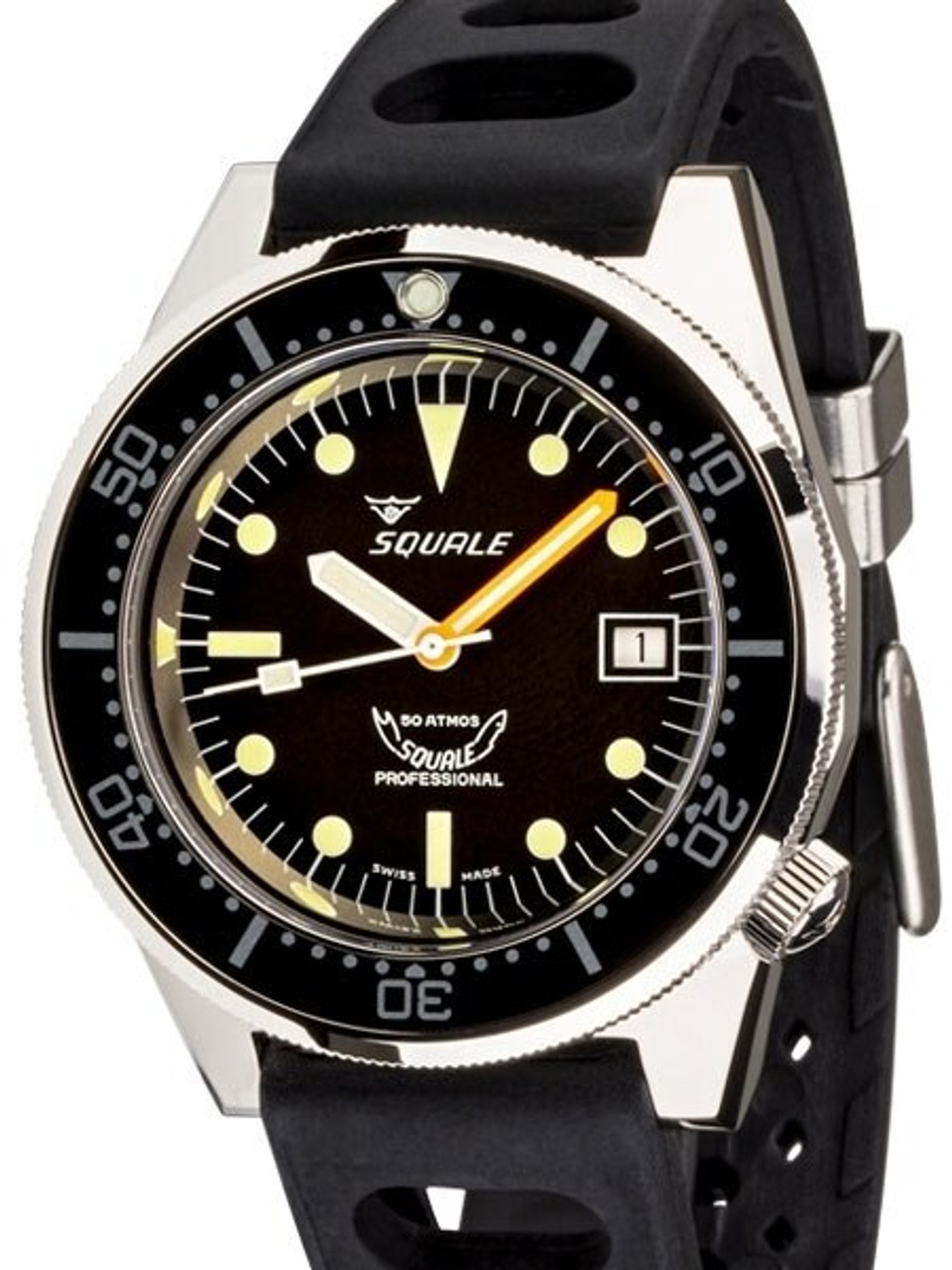 Squale 500 meter Professional Swiss Automatic Dive watch with Sapphire Crystal #1521-026-A Questions & Answers