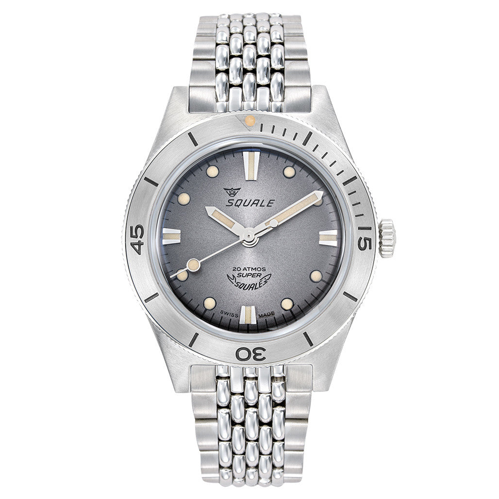 Squale "Super-Squale" Swiss Automatic Skin Diver with Radiant Grey Dial #SUPERSSG.AC Questions & Answers