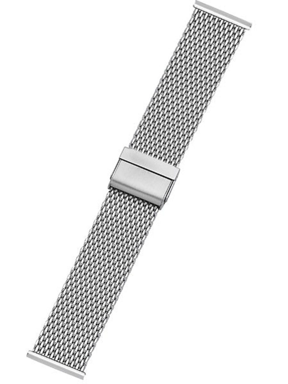 Vollmer Polished Mesh Bracelet with Easy Adjust Push Buckle #13082H4 (22mm) Questions & Answers