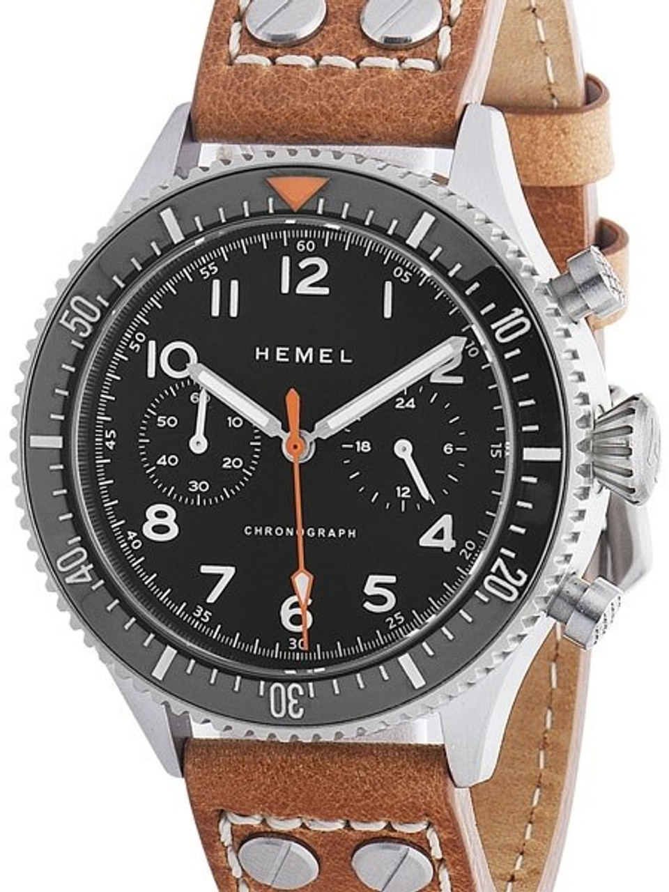 HEMEL 24 Quartz Chronograph Watch with 60-Minute Ceramic Bezel and Sapphire Crystal #HFT20-VK1 Questions & Answers