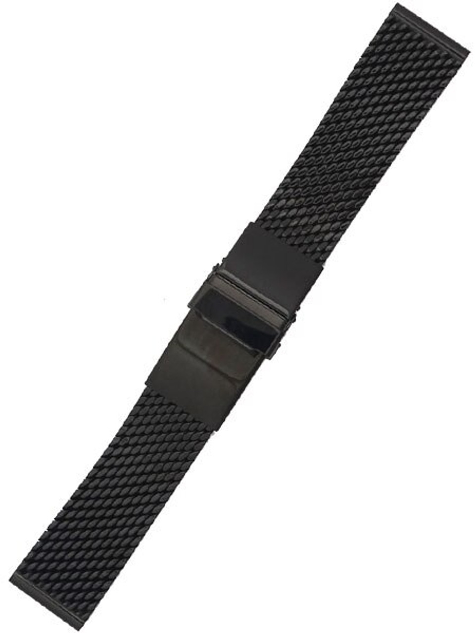 STAIB Polished Black IP Mesh Bracelet #Steel-2785-20789APB (Straight End, 22mm) Questions & Answers