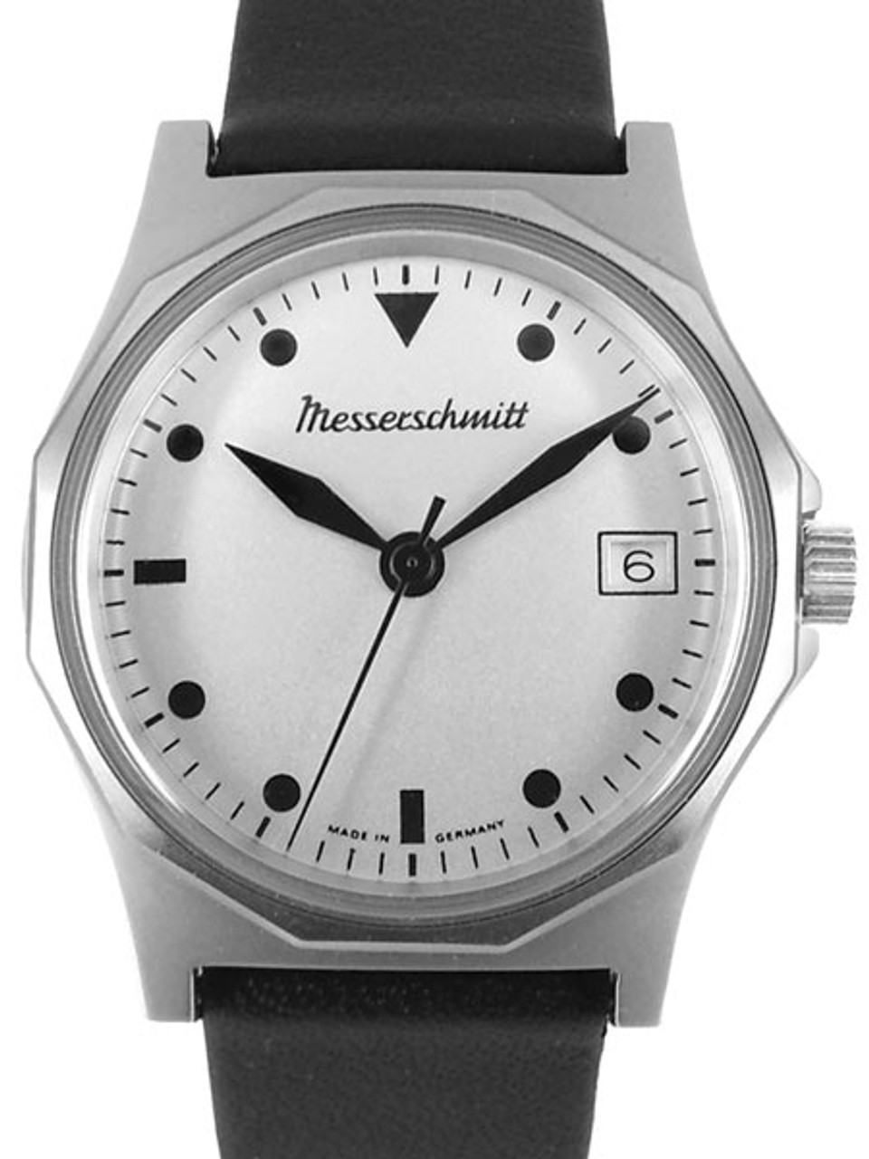 Messerschmitt Quartz Aviator Style Watch with 36mm Stainless Steel Case #ME-99S Questions & Answers