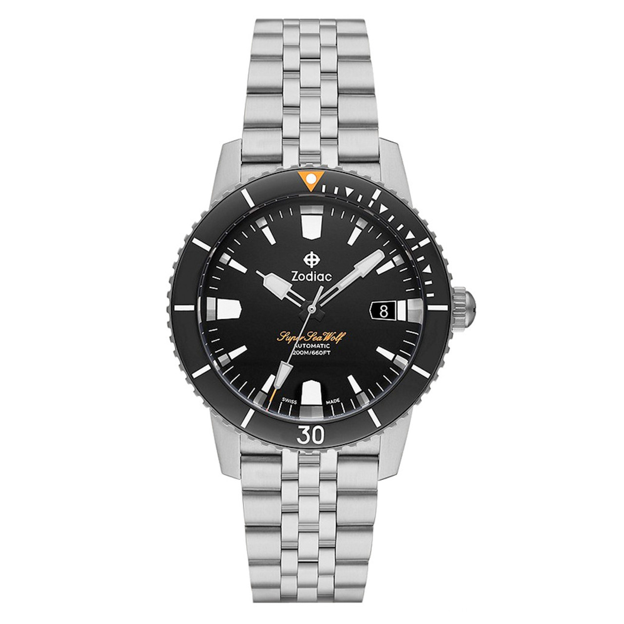 Zodiac Super Sea Wolf 53 Compression Automatic Stainless Steel Watch #ZO9296 Questions & Answers