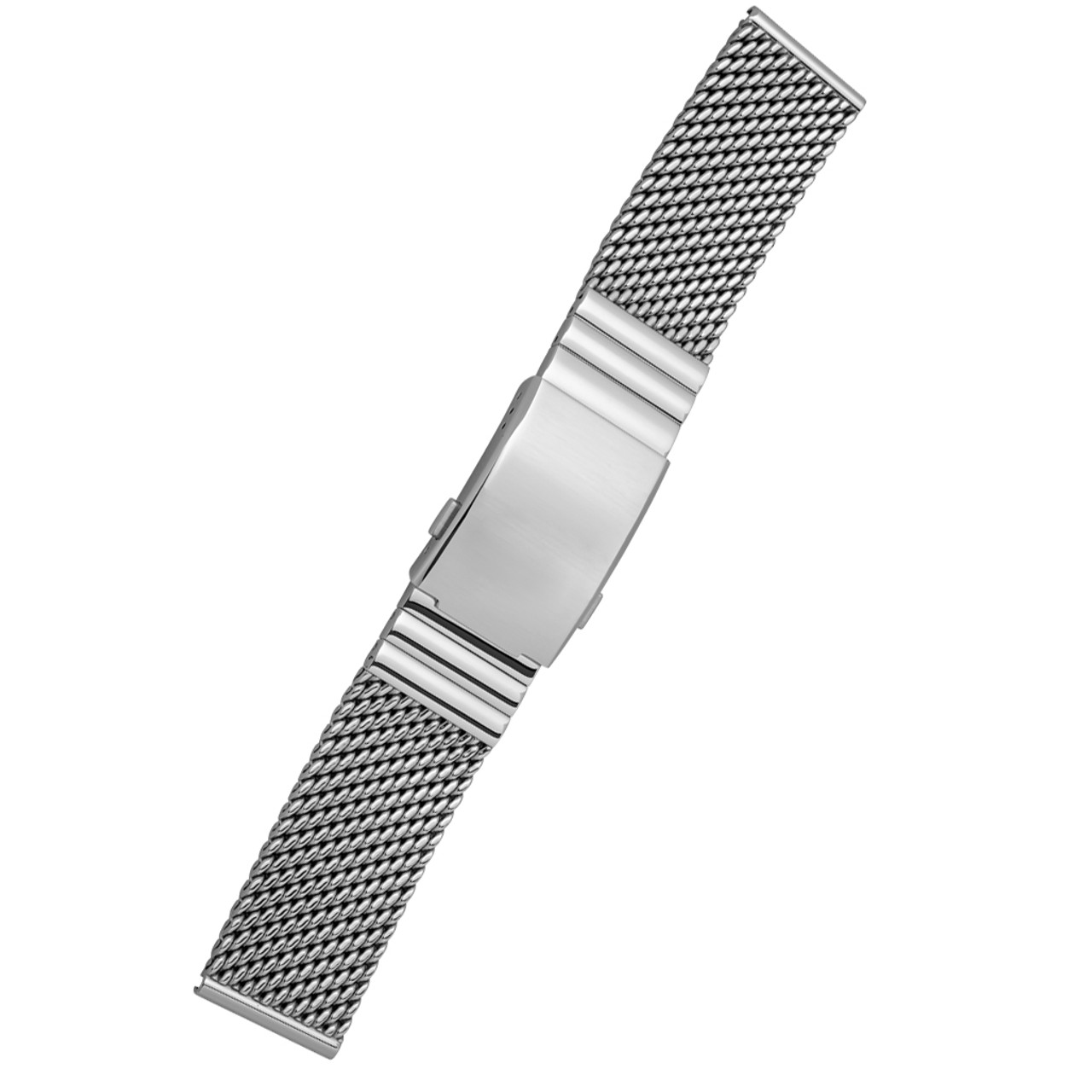 STAIB Polished Finish Heavy Mesh Bracelet with Diver Extension Buckle (20mm) #202126 Questions & Answers