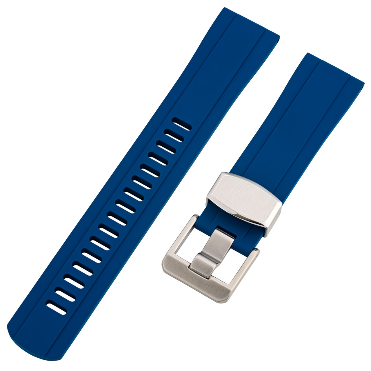 Islander 20mm Navy Blue FKM Rubber Strap with Straight Ends #BRAC-47 Questions & Answers